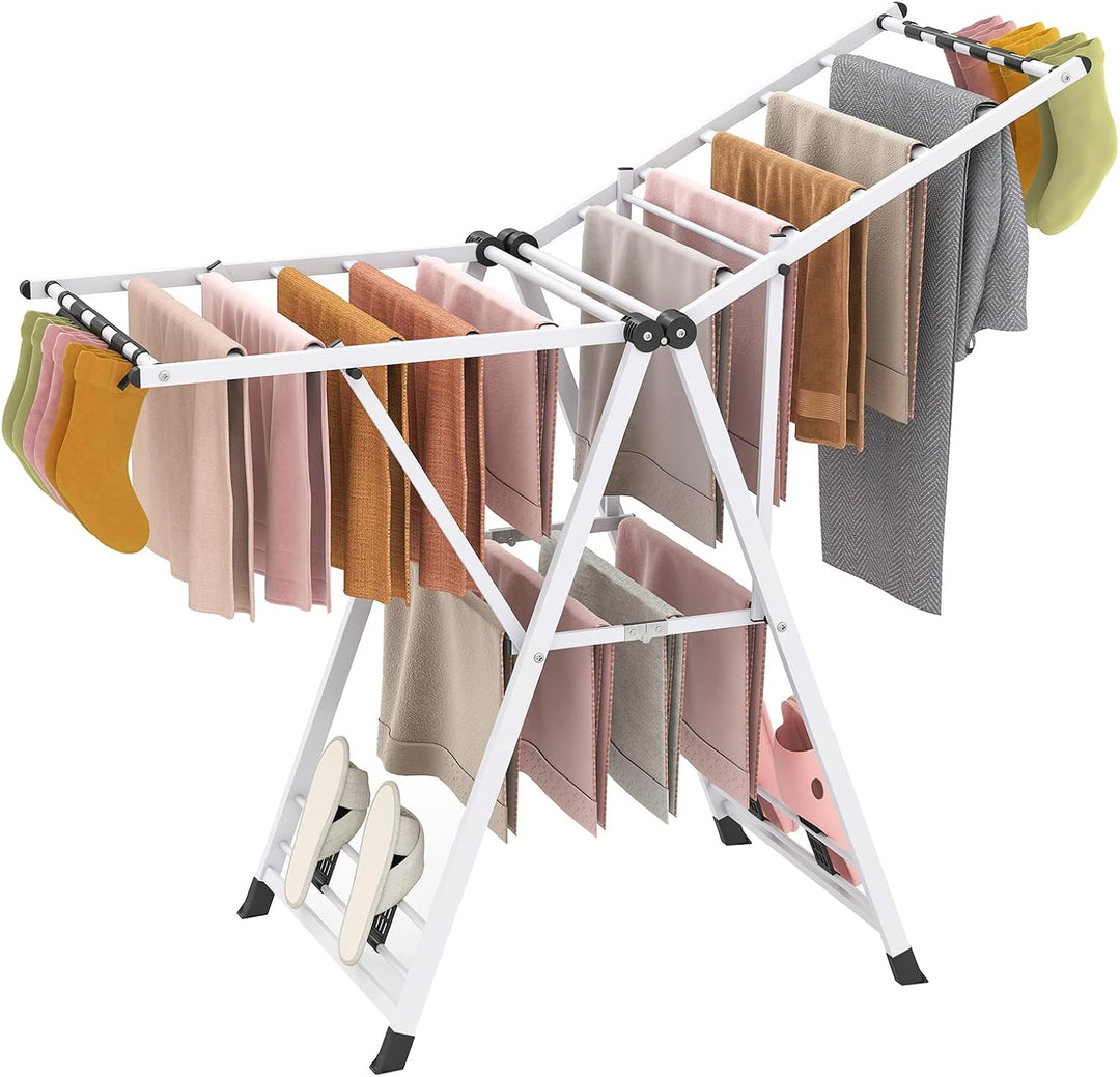 Giantex Clothes Drying Rack with Height Adjustable Wings