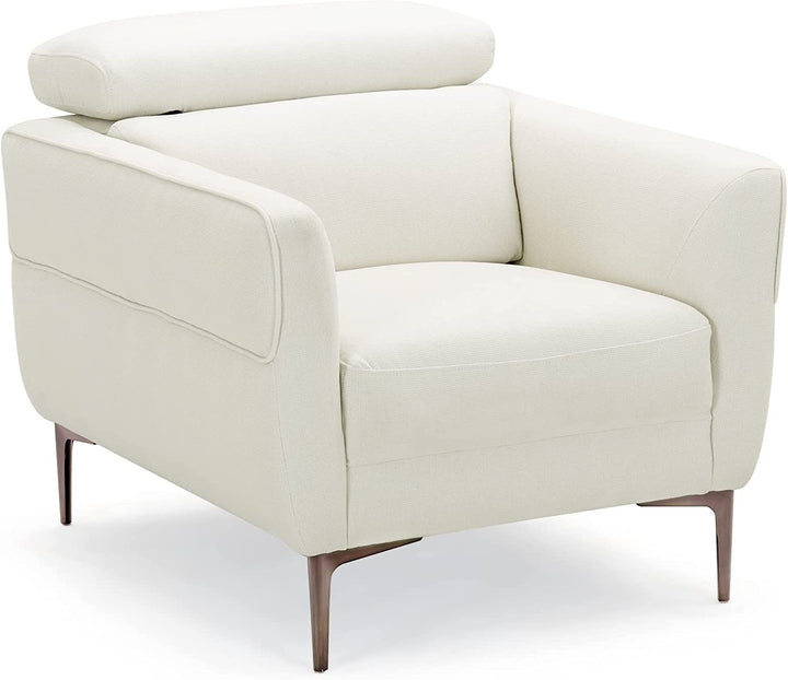 Giantex Accent Chair, Upholstered Single Sofa Chair with Adjustable Headrest