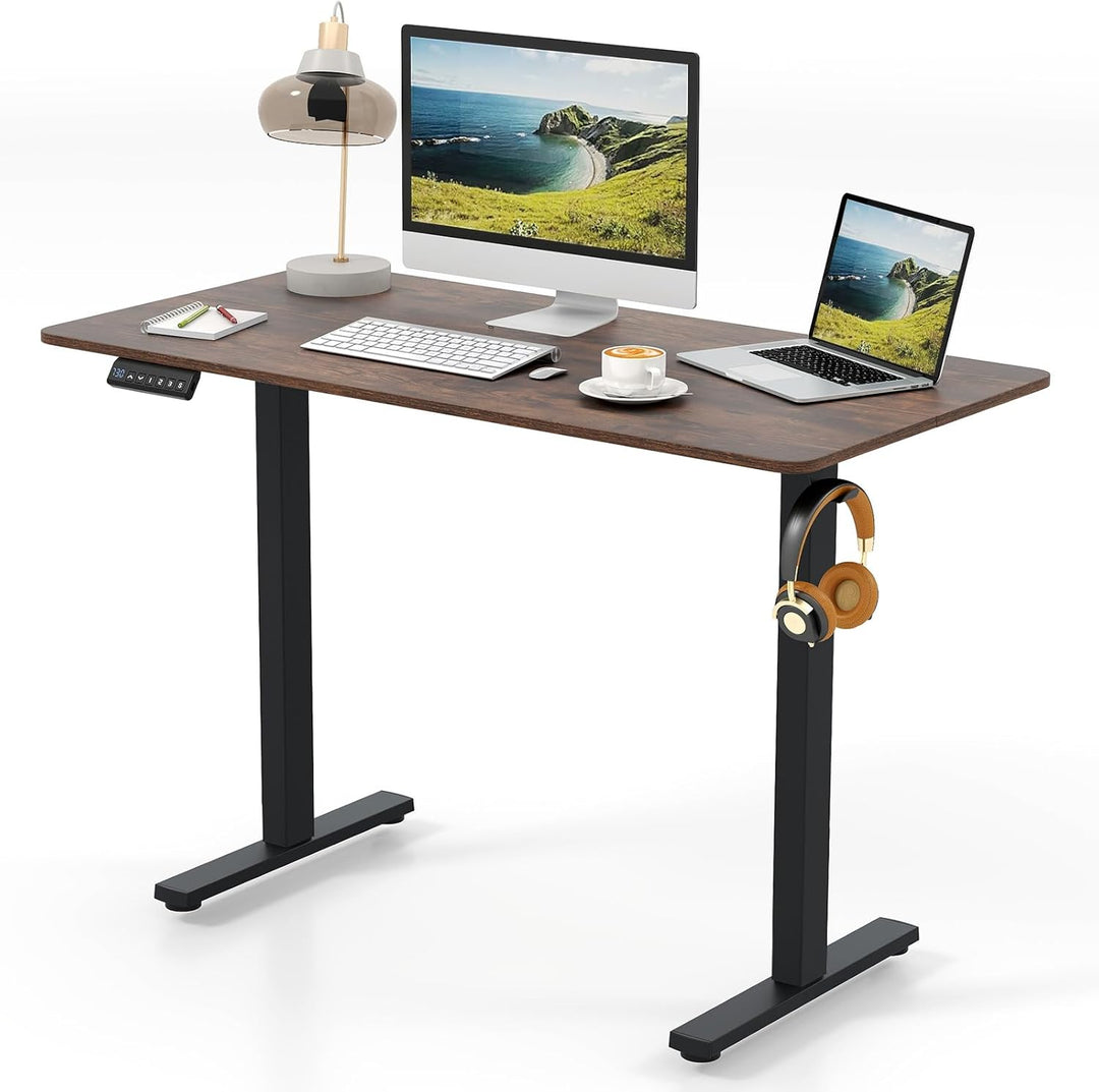 Giantex Electric Standing Desk 48" x 24" Ergonomic Height Adjustable Sit to Stand Desk with 3 Memory Preset