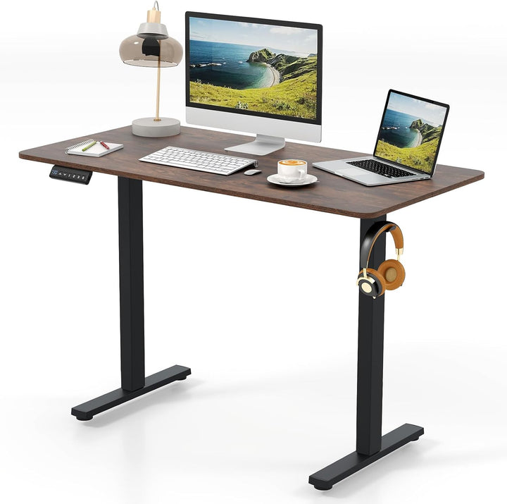 Giantex Electric Standing Desk 48" x 24" Ergonomic Height Adjustable Sit to Stand Desk with 3 Memory Preset