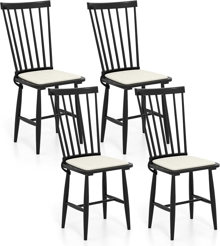 Giantex Windsor Dining Chairs Set of 2/4 Farmhouse Wooden Kitchen Chair