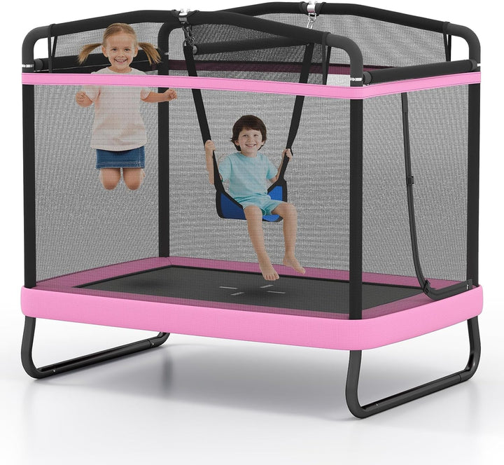 Giantex 6 FT Trampoline for Kids with Swing