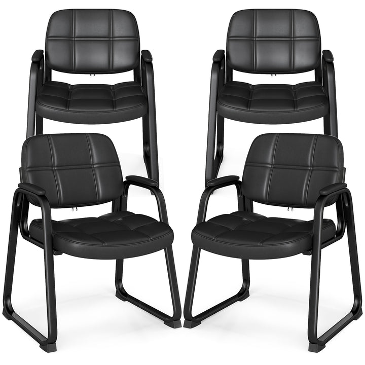 Giantex Set of 2/4/8/12 Guest Chair, Ergonomic Reception Chair