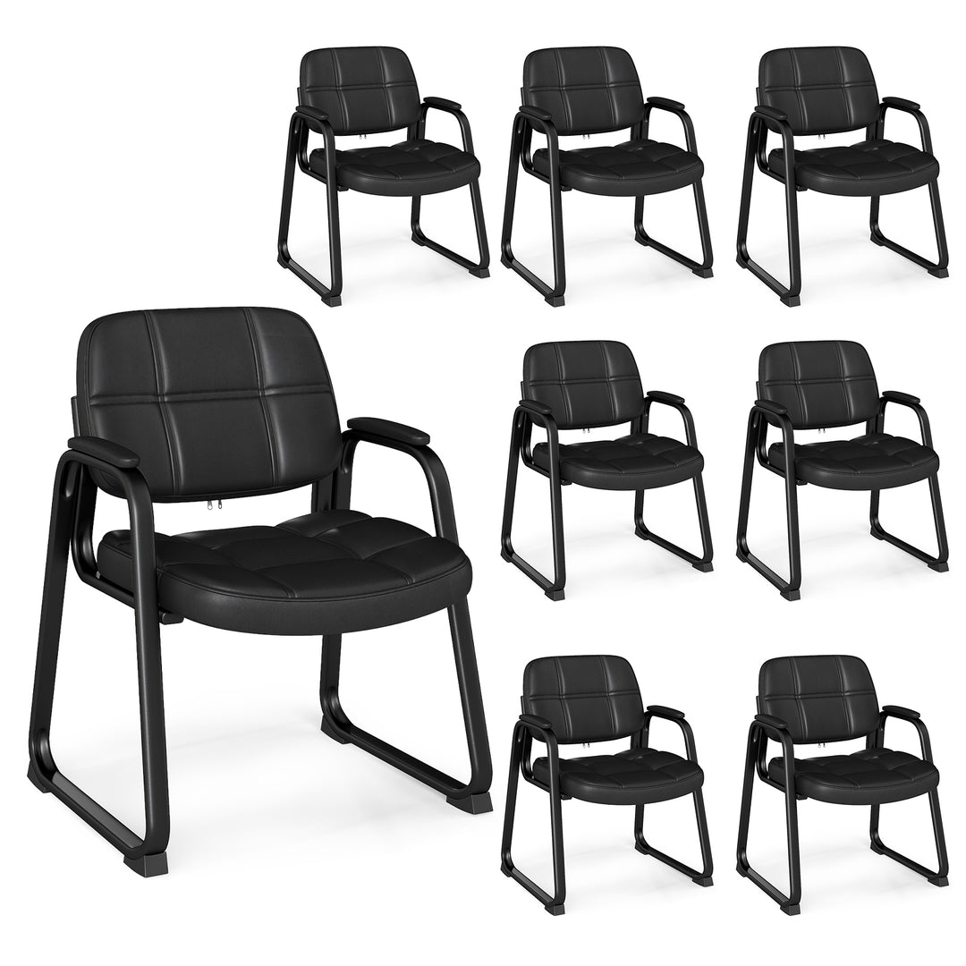 Giantex Set of 2/4/8/12 Guest Chair, Ergonomic Reception Chair