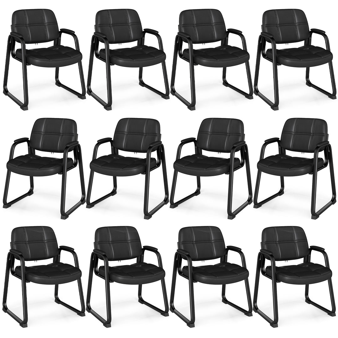 Giantex Set of 2/4/8/12 Guest Chair, Ergonomic Reception Chair