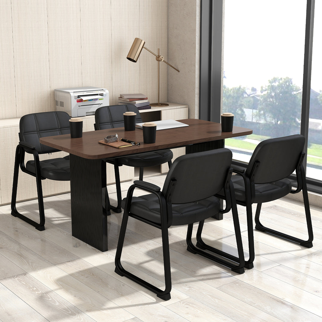 Giantex Set of 2/4/8/12 Guest Chair, Ergonomic Reception Chair