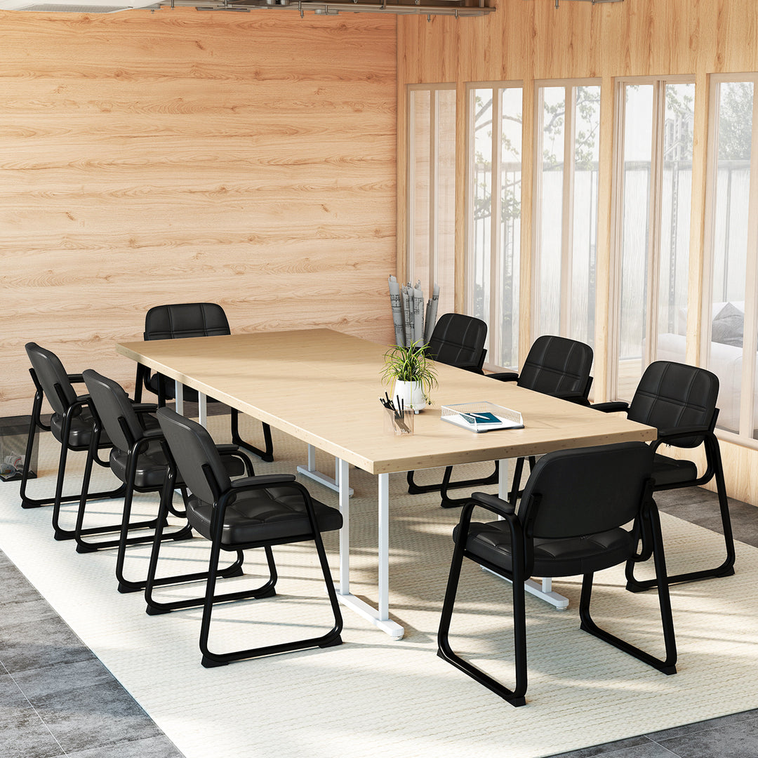 Giantex Set of 2/4/8/12 Guest Chair, Ergonomic Reception Chair