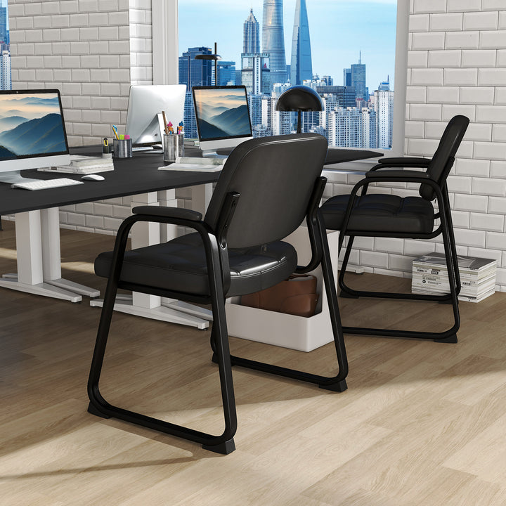 Giantex Set of 2/4/8/12 Guest Chair, Ergonomic Reception Chair
