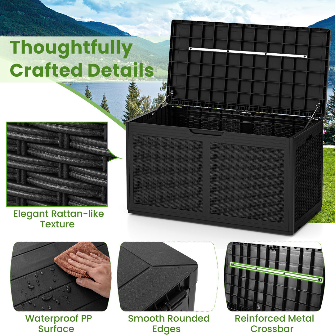 Giantex 100 Gallon Resin Outdoor Storage Box