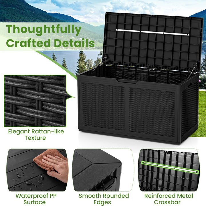 Giantex 100 Gallon Resin Outdoor Storage Box