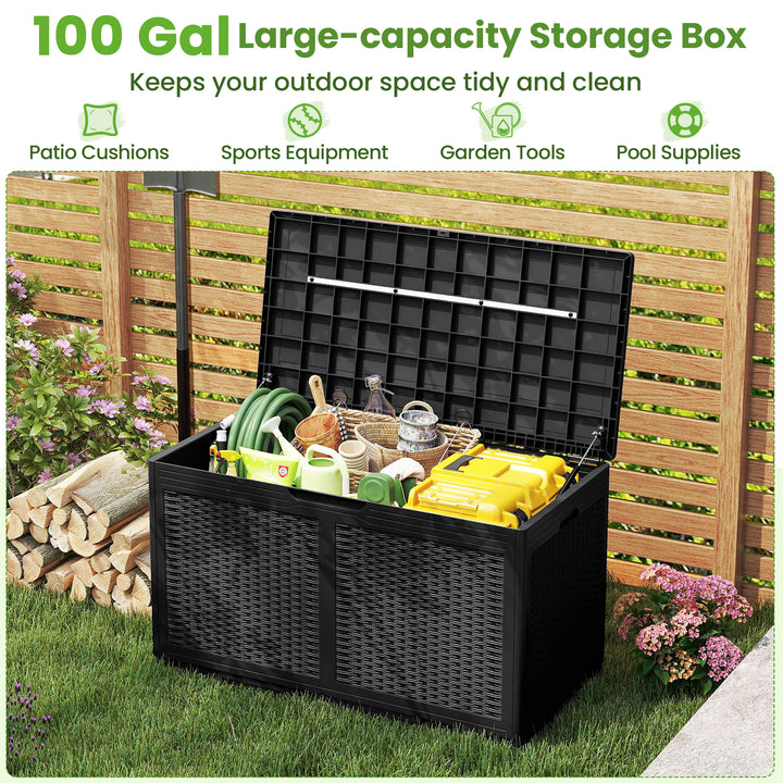 Giantex 100 Gallon Resin Outdoor Storage Box