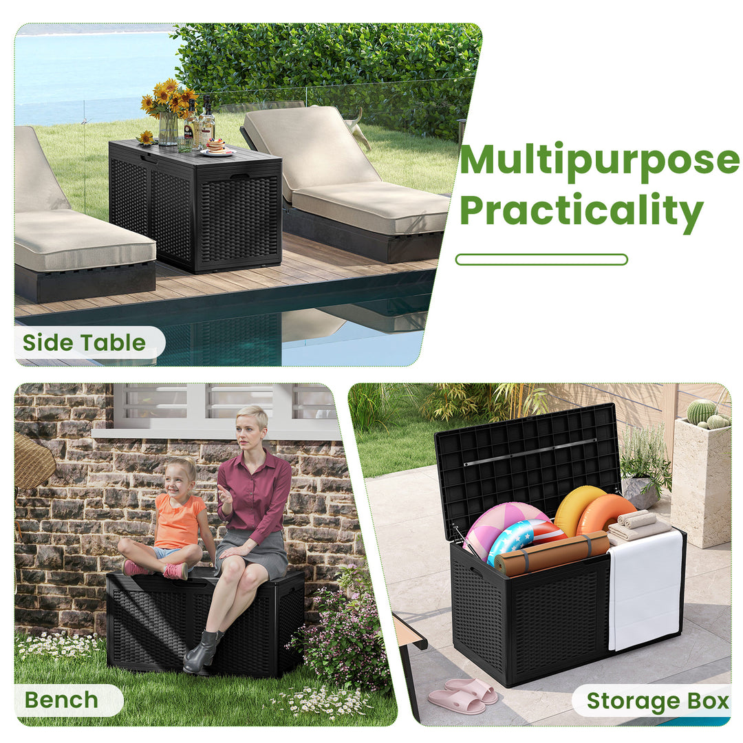 Giantex 100 Gallon Resin Outdoor Storage Box