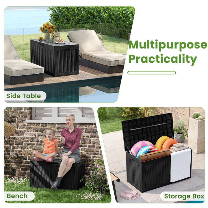 Giantex 100 Gallon Resin Outdoor Storage Box