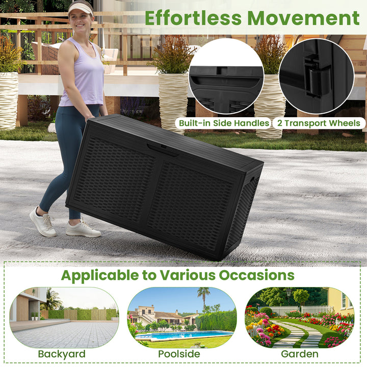 Giantex 100 Gallon Resin Outdoor Storage Box