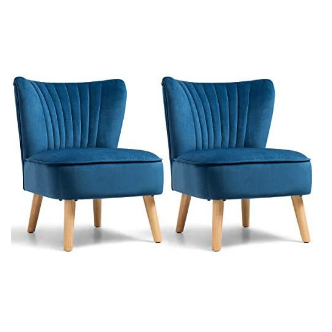 Velvet Accent Chair, Upholstered Modern Sofa Chair