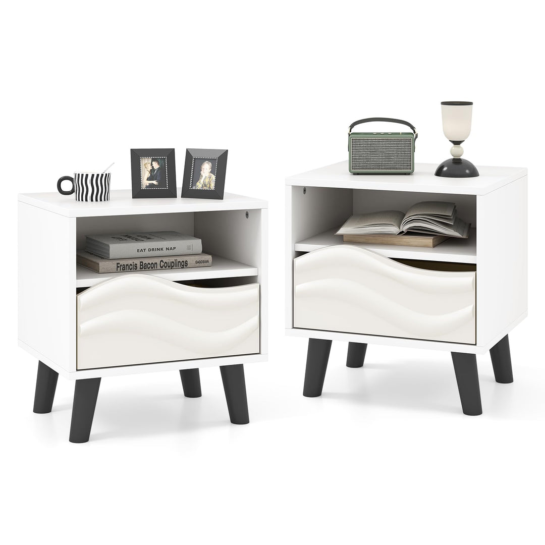 Giantex Mid Century Modern Nightstand