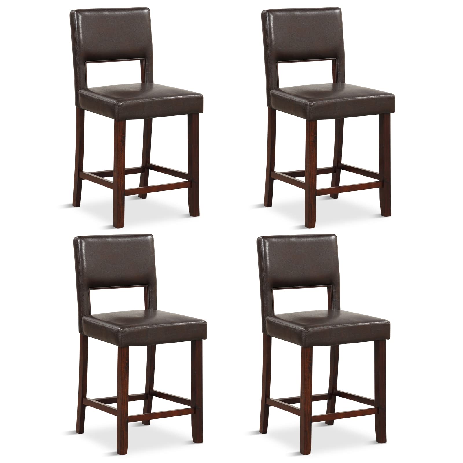 4-Piece Bar Chair Set - Giantex