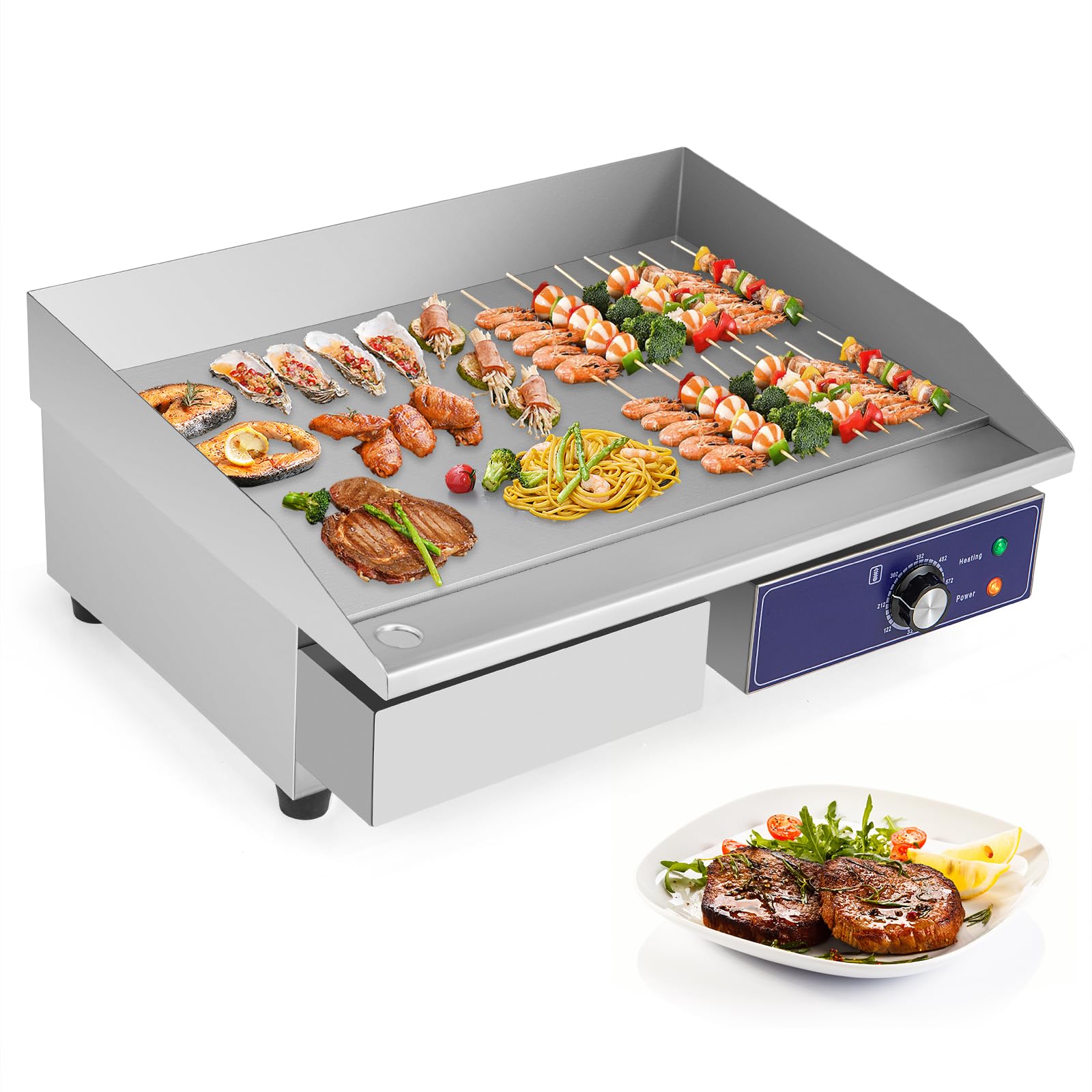 22" Electric Griddle 2000W - Giantex 