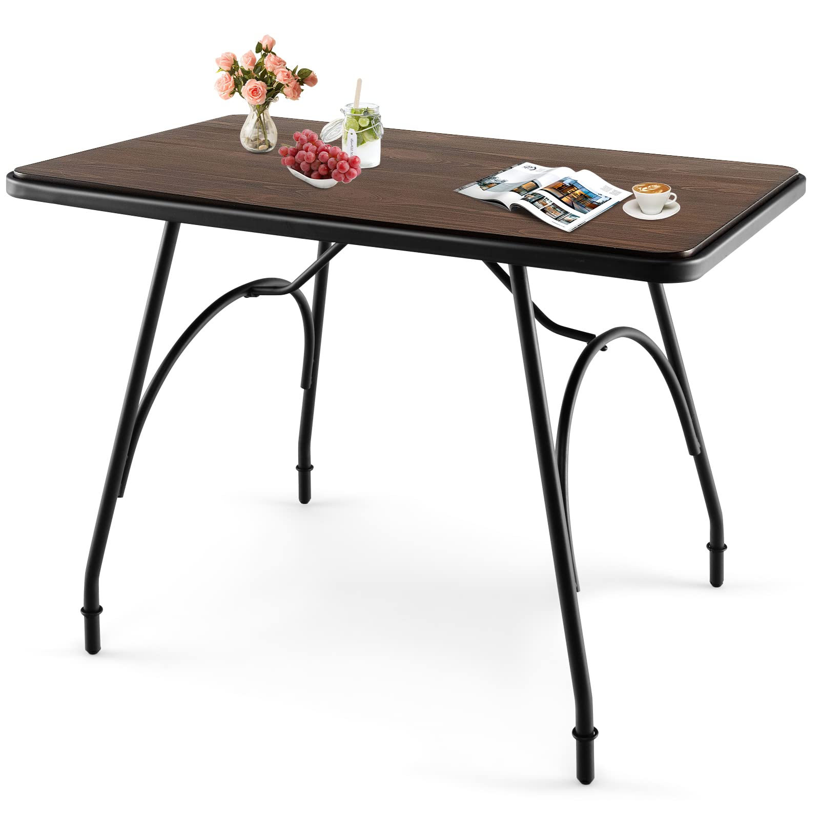 Giantex Rectangular Dining Table - Industrial Kitchen Table