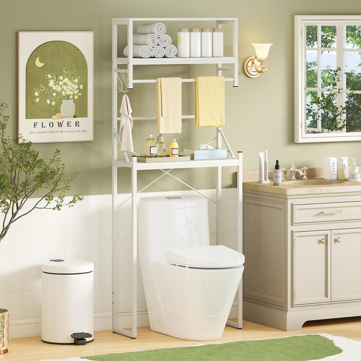 Giantex 3-Tier Over The Toilet Storage 64" Tall Freestanding Space Saver Bathroom Shelves