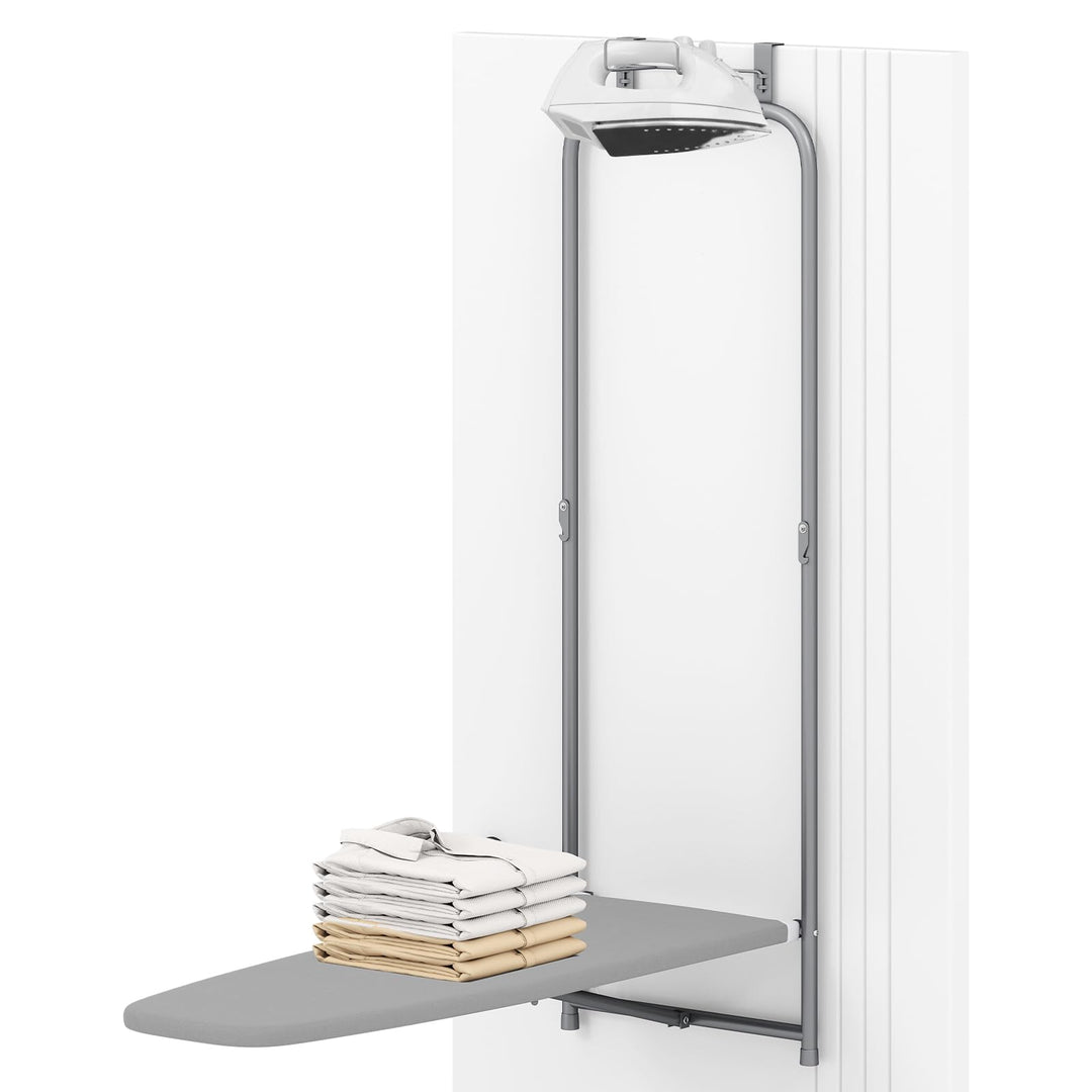 Giantex Over The Door Ironing Board with Iron Holder Space-Saving Hanging Iron Board