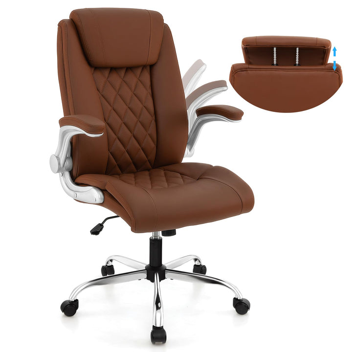 Giantex Executive Office Chair, Ergonomic PU Leather Desk Chair