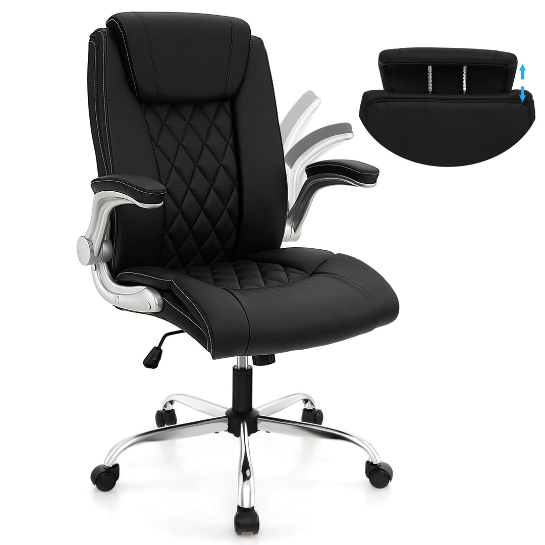 Giantex Executive Office Chair, Ergonomic PU Leather Desk Chair