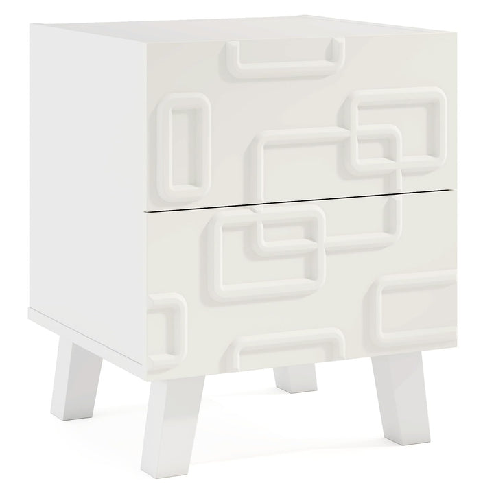 Giantex Mid Century Modern Nightstand for Small Space