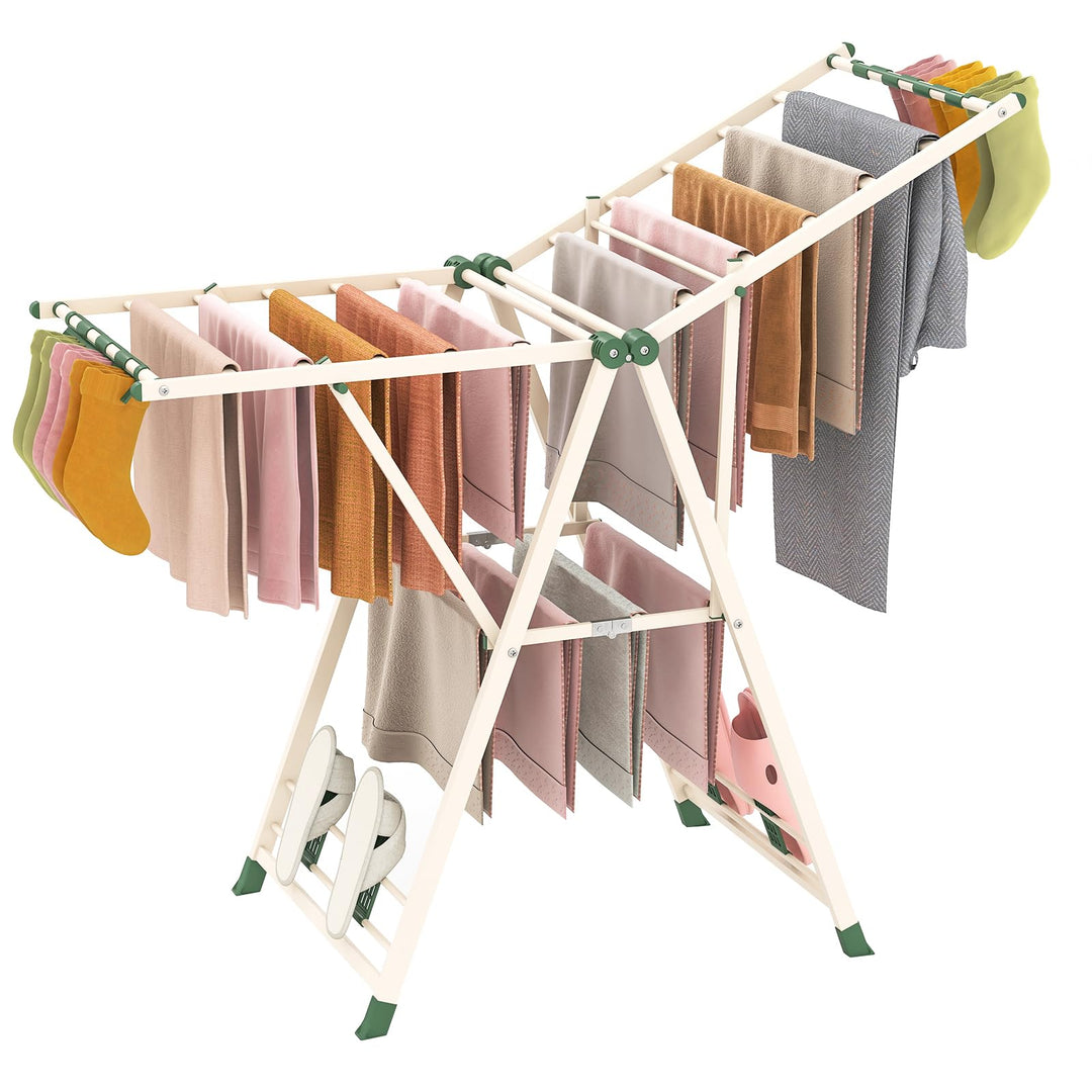 Giantex Clothes Drying Rack with Height Adjustable Wings