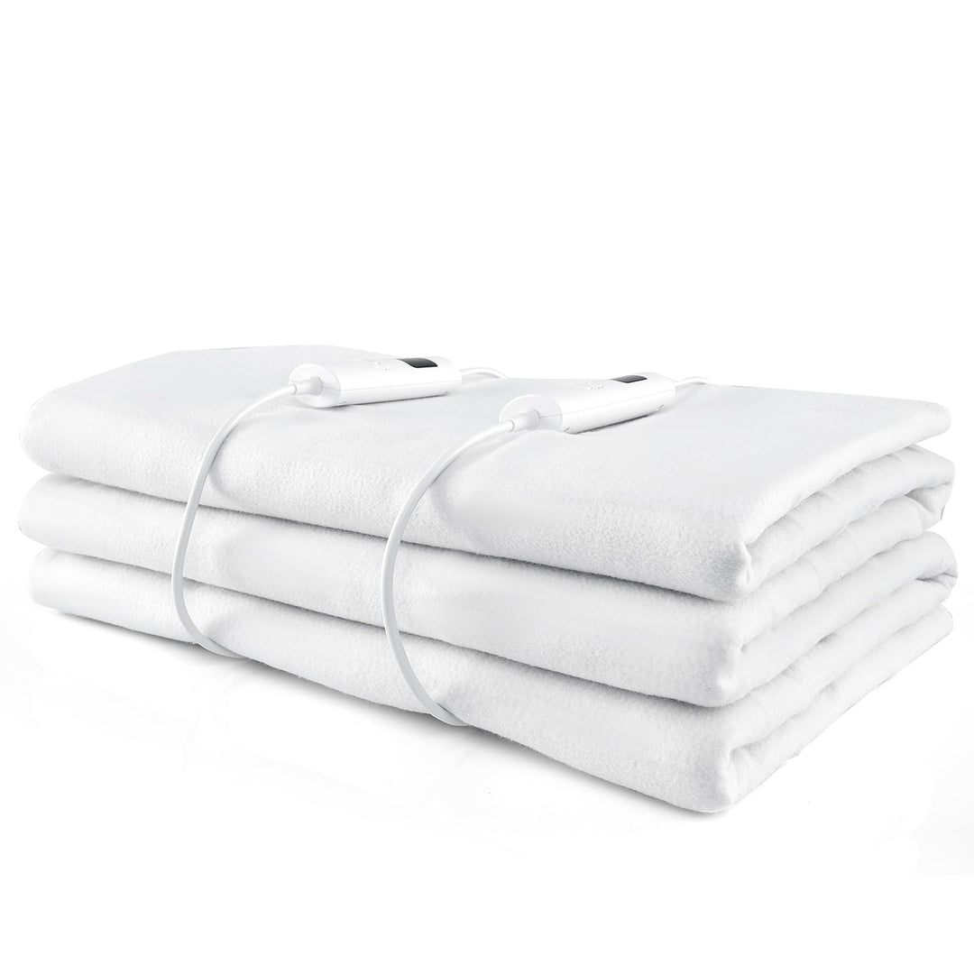 Giantex Heated Mattress Pad, Machine Washable Bed Warmer with Dual Controller