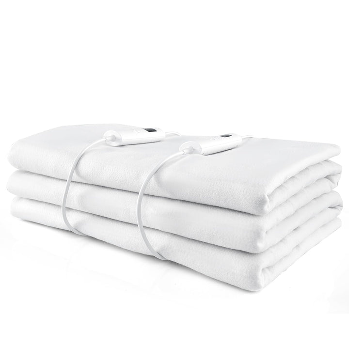 Giantex Heated Mattress Pad, Machine Washable Bed Warmer with Dual Controller