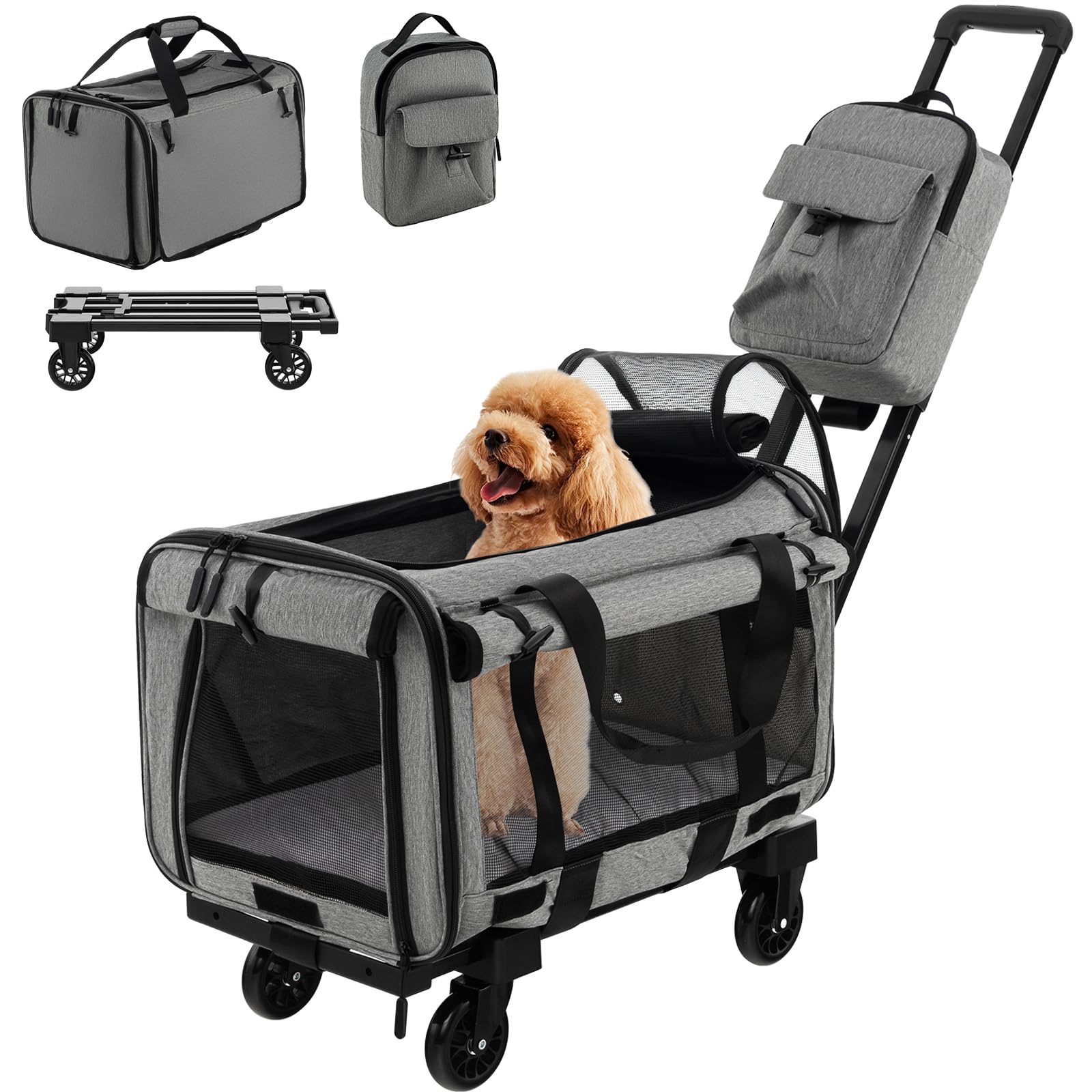 Giantex Cat Carrier with Wheels