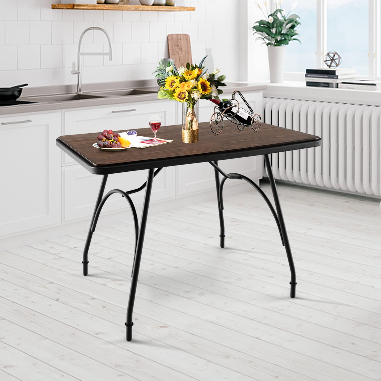 Giantex Rectangular Dining Table - Industrial Kitchen Table