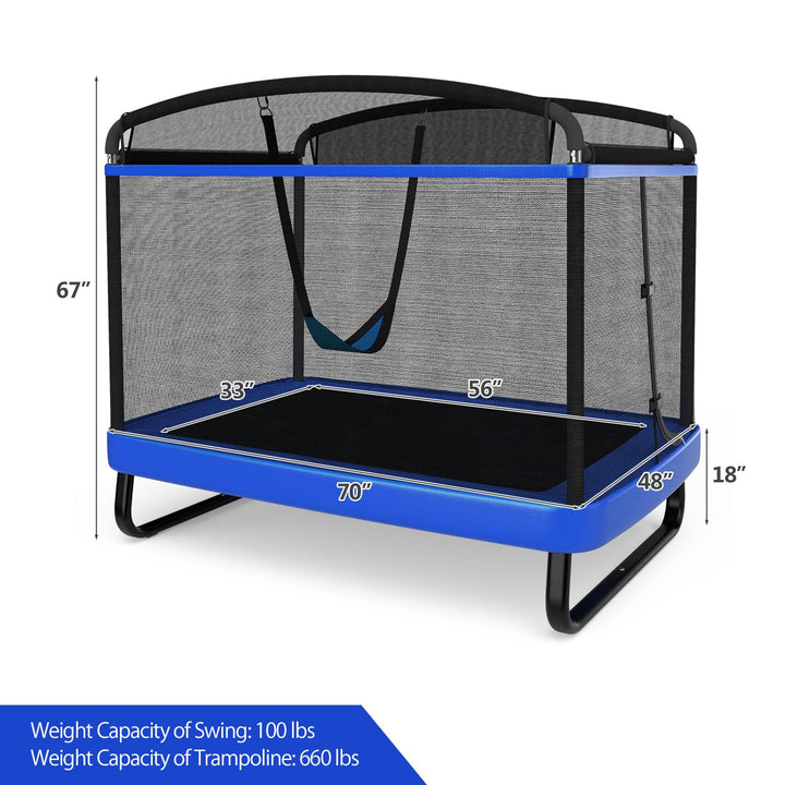 Giantex 6 FT Trampoline for Kids with Swing