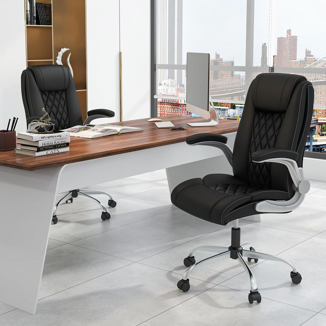 Giantex Executive Office Chair, Ergonomic PU Leather Desk Chair