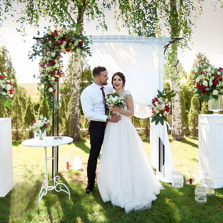 Giantex Garden Arch Trellis - 81''H x 81''W Metal Garden Arbor