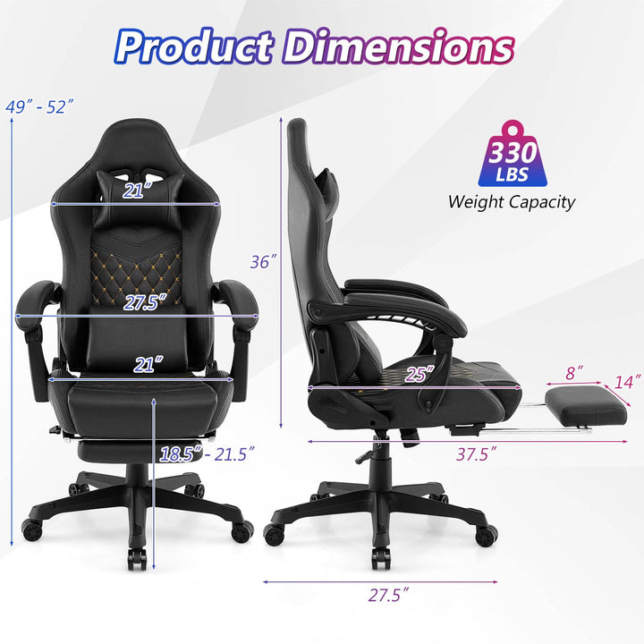 Giantex Gaming Chair High Back Video Game Chair with Footrest