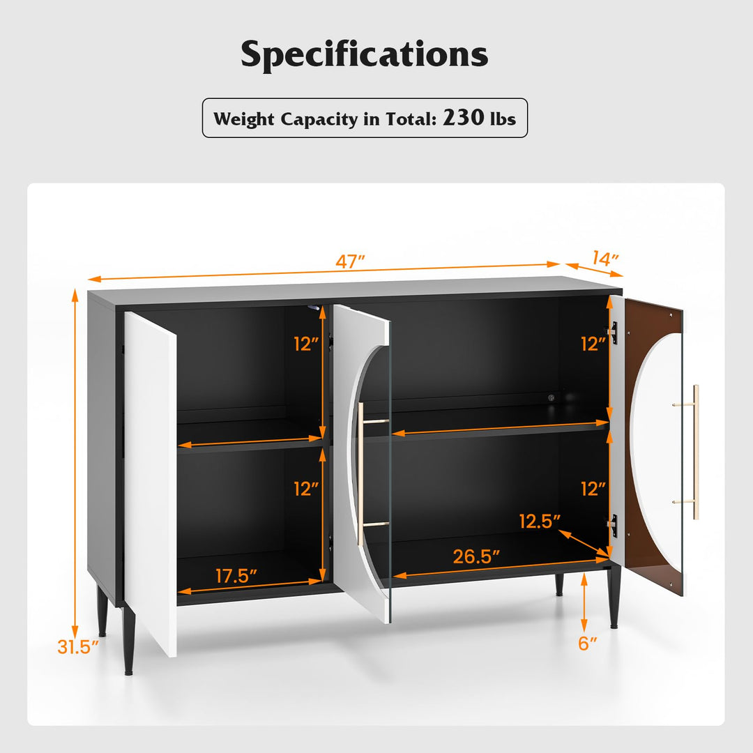 Giantex Large Buffet Cabinet with Storage