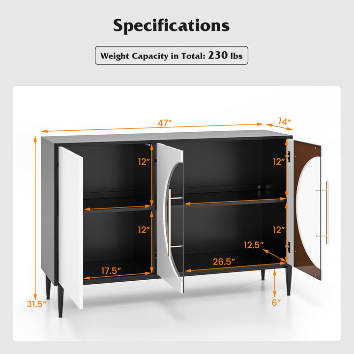 Giantex Large Buffet Cabinet with Storage