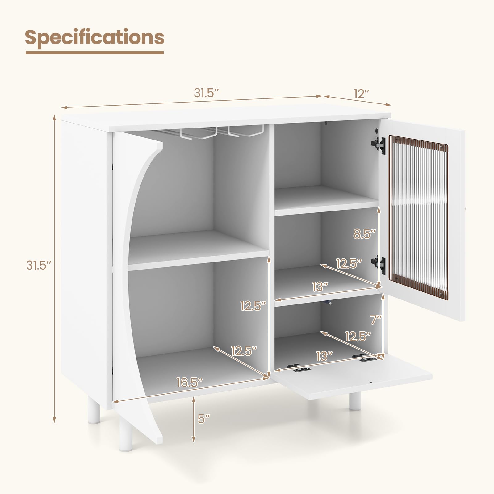 Giantex Buffet Cabinet with Storage