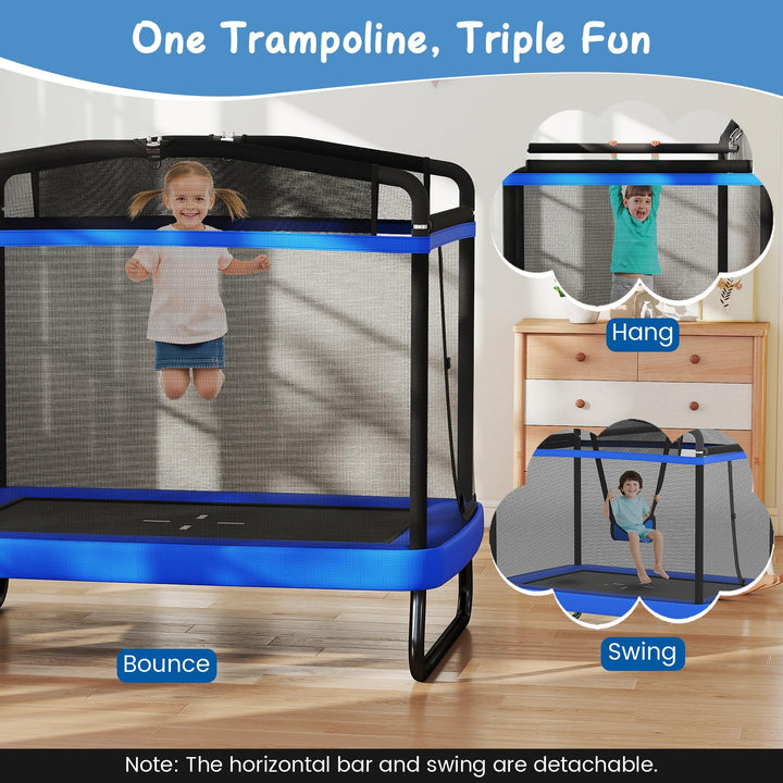 Giantex 6 FT Trampoline for Kids with Swing