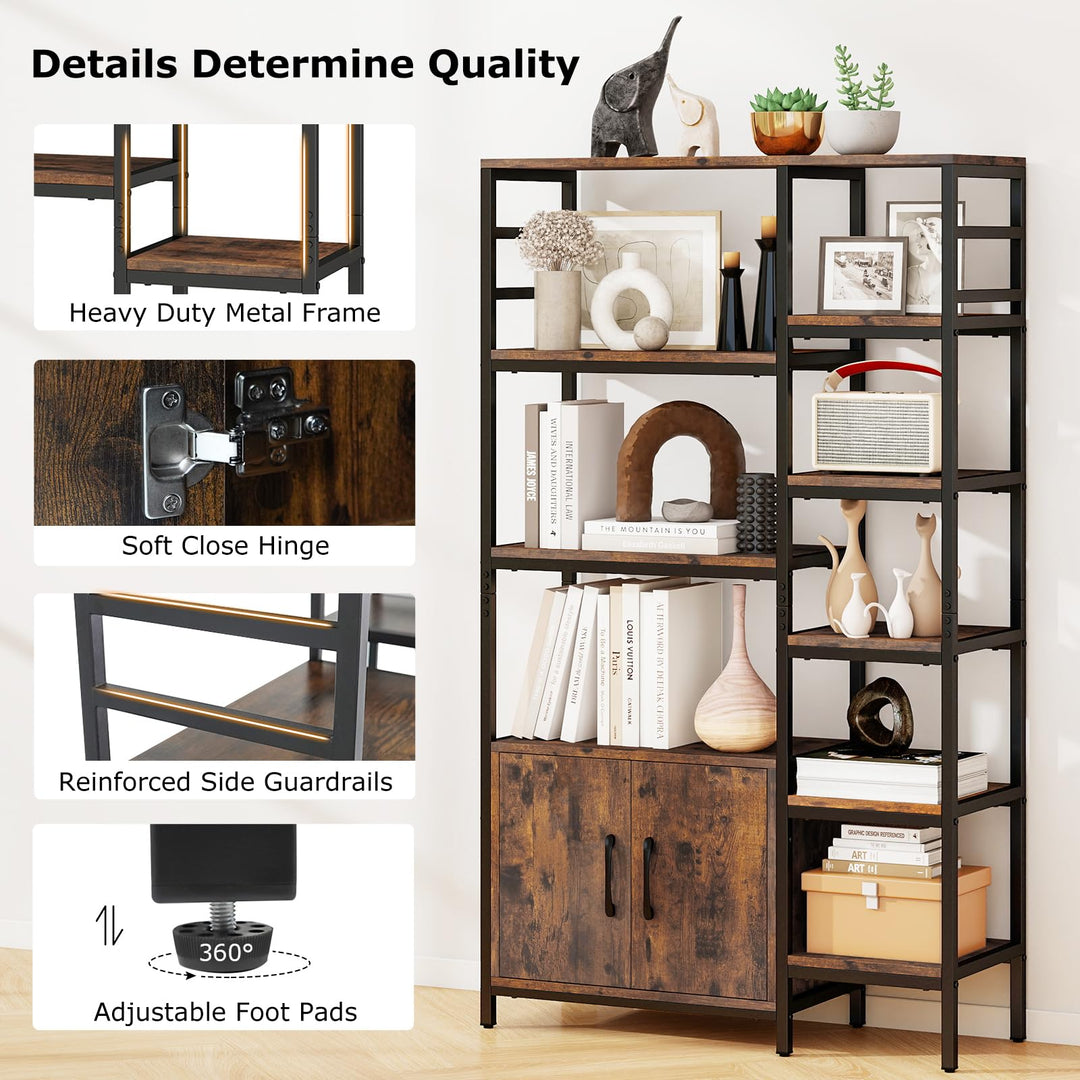 Giantex Double Wide 8-Tier Bookshelf