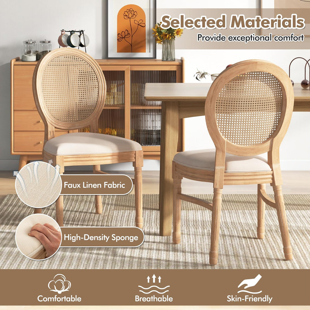 Giantex Wood Dining Chairs Set