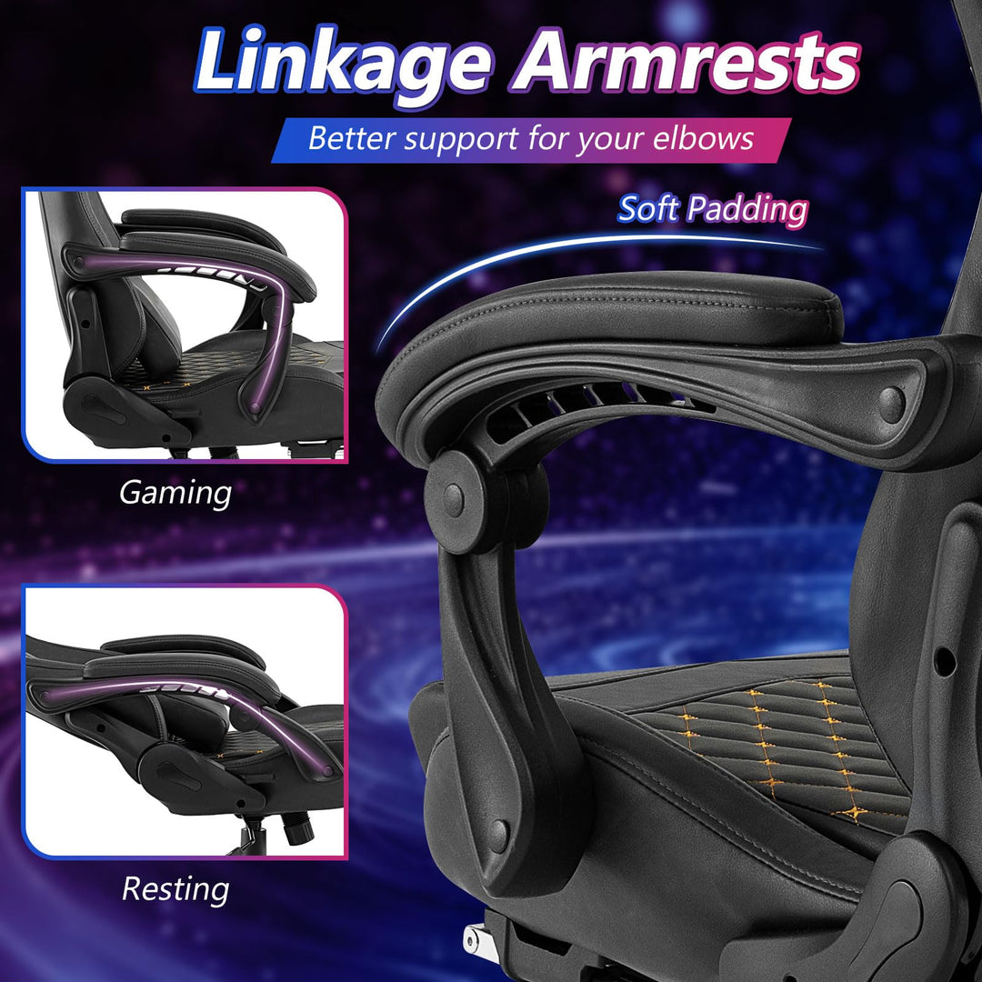 Giantex Gaming Chair High Back Video Game Chair with Footrest
