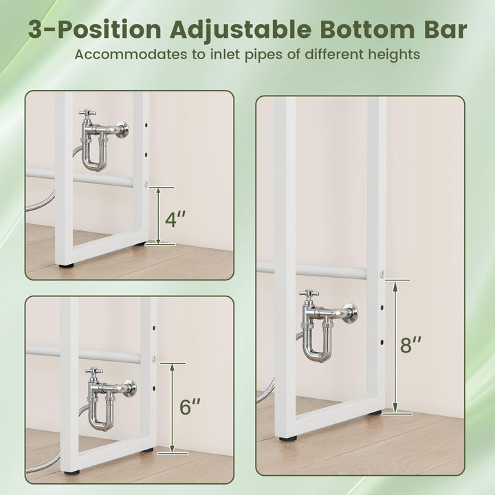 Giantex 3-Tier Over The Toilet Storage 64" Tall Freestanding Space Saver Bathroom Shelves