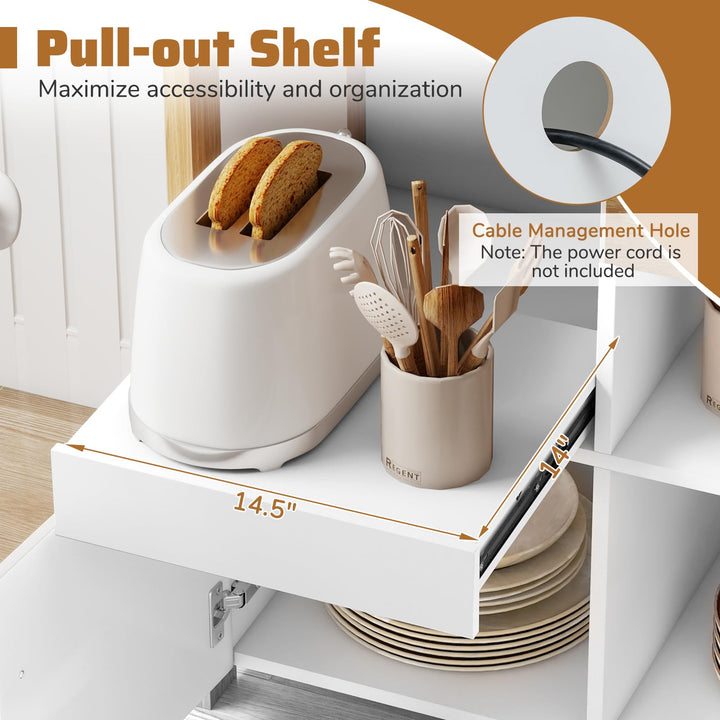 Giantex Buffet Sideboard with Pull-Out Shelf