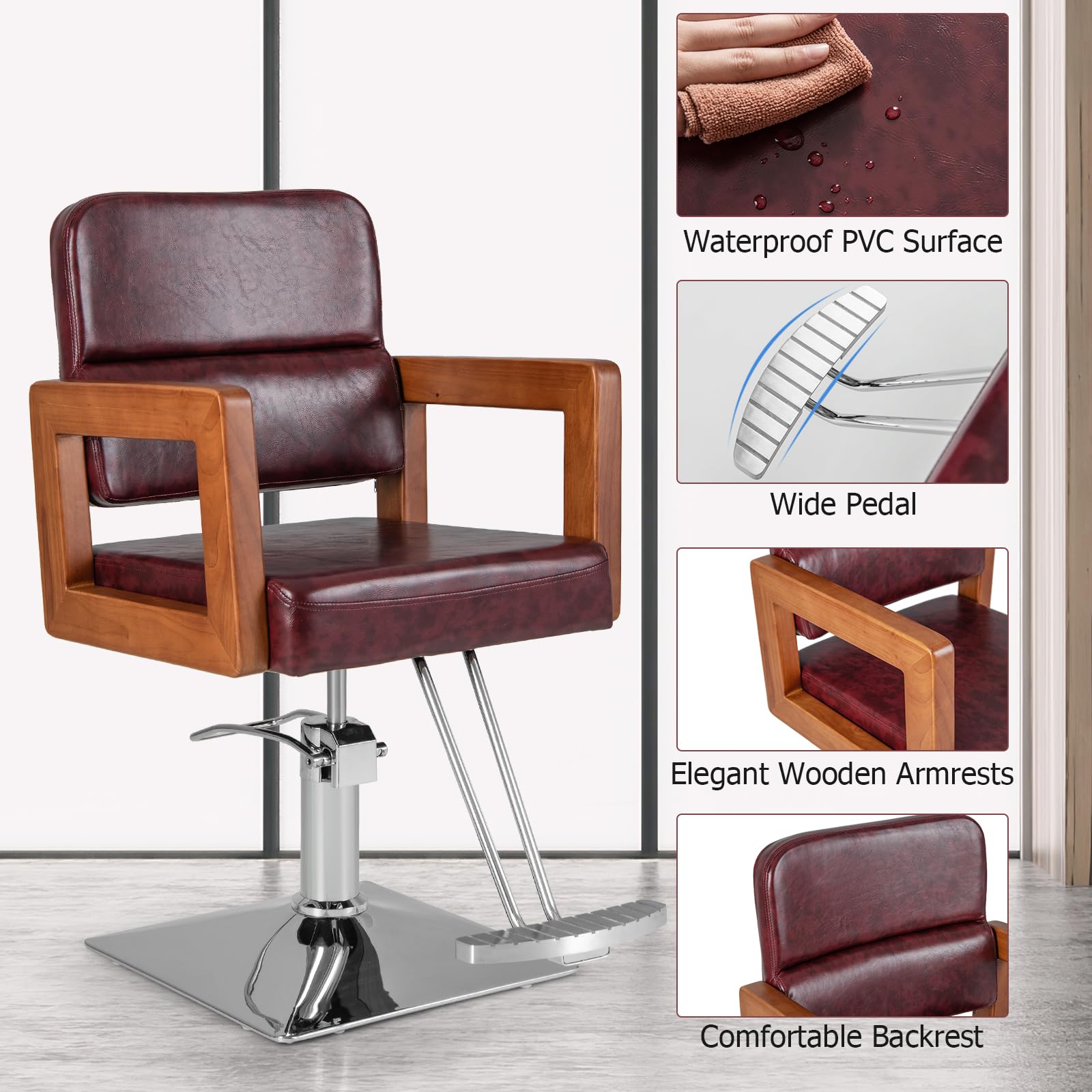 Giantex Barber Chair - Salon Chair for Hair Stylist