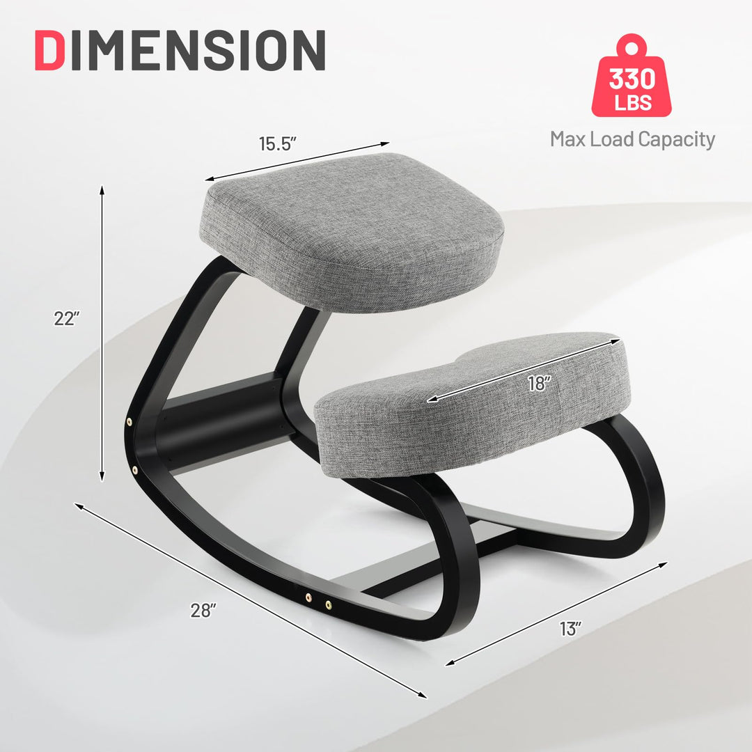 Giantex Kneeling Chair, Wood Posture Chair