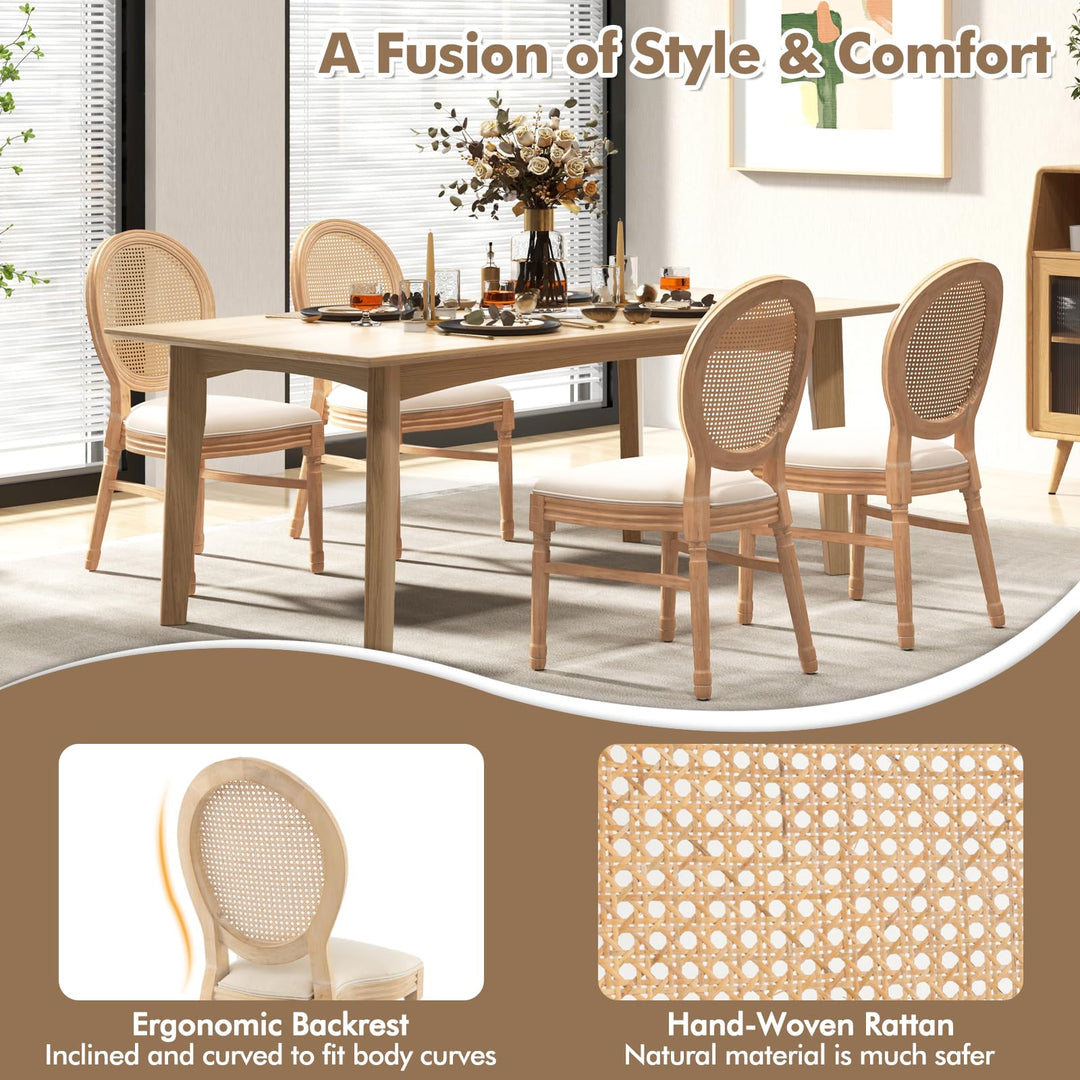 Giantex Wood Dining Chairs Set