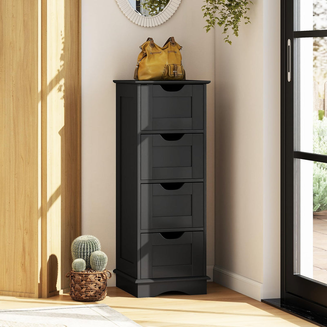 Giantex Bathroom Storage Cabinet with 4 Drawers